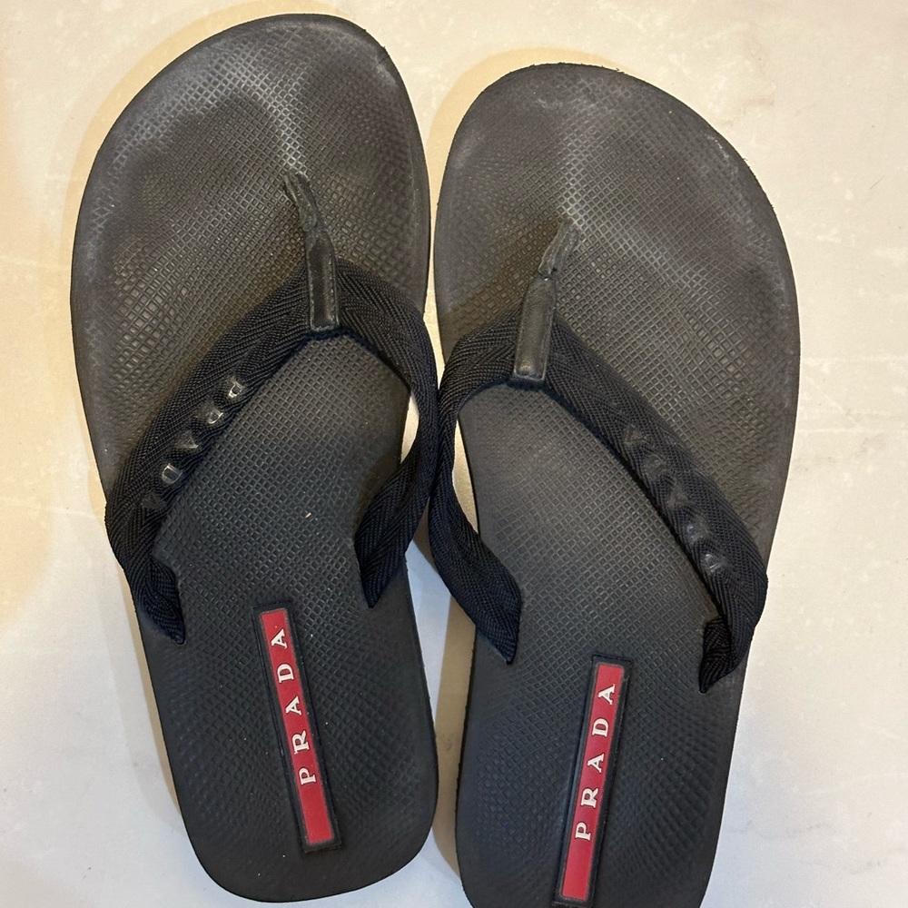 Men’s Prada flip flops